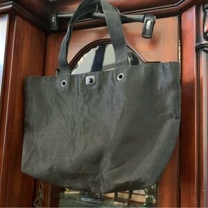 Walker SF Black Luxe Nylon Mesh Bag 18-14”x11.5”x6” simple utilitarian quality